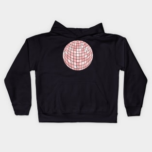 Pink Disco Ball Kids Hoodie